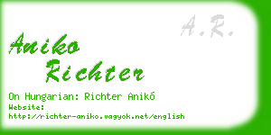 aniko richter business card